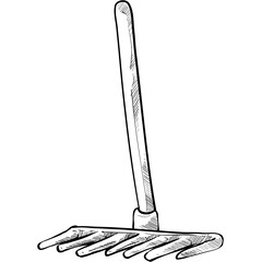 Pitchfork handdrawn illustration