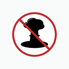 No War Sign. Peace in the World Symbol.