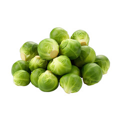 Brussels Sprouts photograph isolated on white background