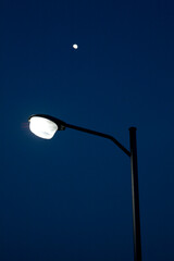 street lamp in night