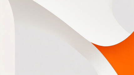 Der stilisierte moderne weiße und orange abstrakte geometrische quadratische Hintergrund mit Schatten. Vektorillustration. Sie können für Poster, Flyer, Vorlagen, Banner, Hintergrundbilder verwenden. - obrazy, fototapety, plakaty