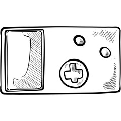 gamepad handdrawn illustration