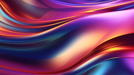 futuristic metallic waves: abstract liquid background for innovative tech design (3d render)