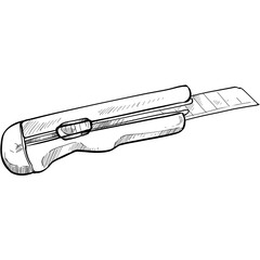 cutter handdrawn illustration