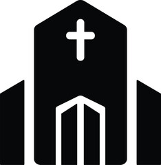 Rounded filled Christmas Day icon.