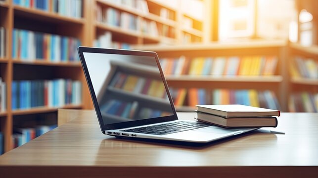 Digital Education in a Home Office Library
