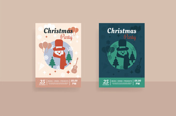 flyer christmas. design template vector