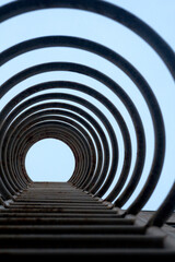 Obraz premium a steel staircase