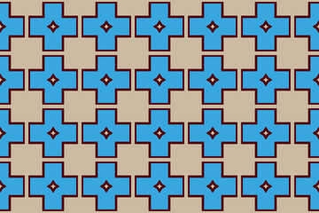 Luxury Geometric Pattern with art deco ornament. A seamless background.