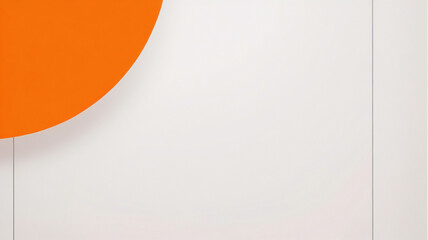 Obraz premium Orangefarbener abstrakter Bannerhintergrund. Abstrakte moderne orange-gelb-weiße Bannerhintergrund-Farbverlaufsfarbe. Gelber und orangefarbener Farbverlauf mit kreisförmiger Halbtonmuster-Kurvenwellen