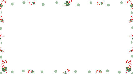 frame with balloons and candy