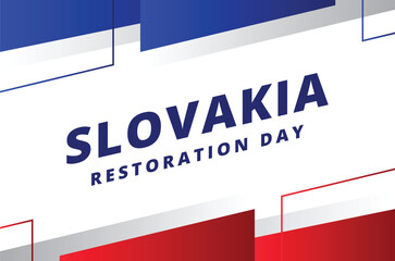 Slovakia Restoration Day Background Design