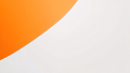 Orangefarbener abstrakter Bannerhintergrund. Abstrakte moderne orange-gelb-weiße Bannerhintergrund-Farbverlaufsfarbe. Gelber und orangefarbener Farbverlauf mit kreisförmiger Halbtonmuster-Kurvenwellen