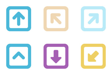 arrows flat icon set bundle 32