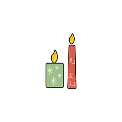 cute christmas sticker label