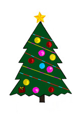 abstract christmas tree