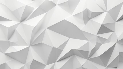 White low poly background texture. 3d rendering, Generative AI