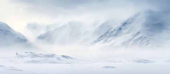 Blizzard coming to Red Range Mountains, Yukon, Canada. - obrazy, fototapety, plakaty