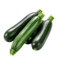 Zucchinis photograph isolated on white background