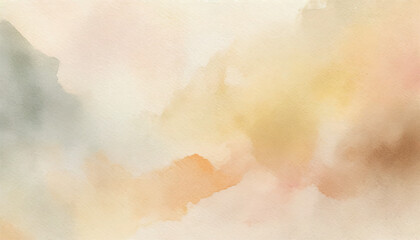Abstract watercolor background, Watercolor Beige Abstract background on a textured paper with splash of colors