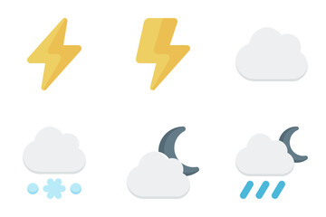 weather flat icon set bundle 01
