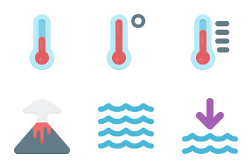 weather flat icon set bundle 11
