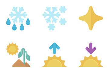 weather flat icon set bundle 09

