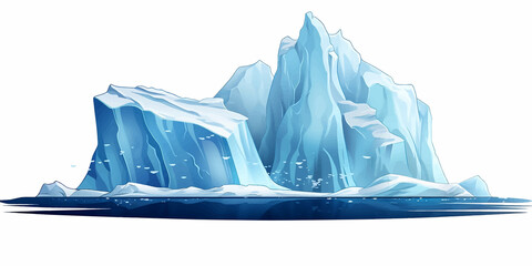 iceberg ice blue cold landscape water nature antarctica sea glacier snow winter arctic vector oce