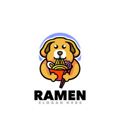 Ramen dog logo vector