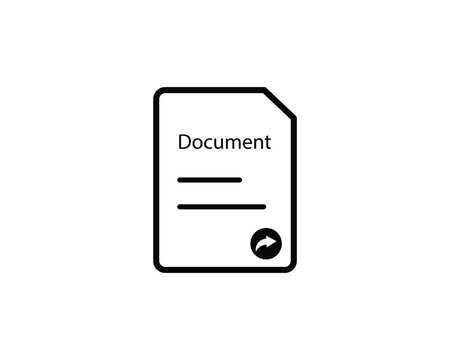 Document application icon vector symbol design illustration