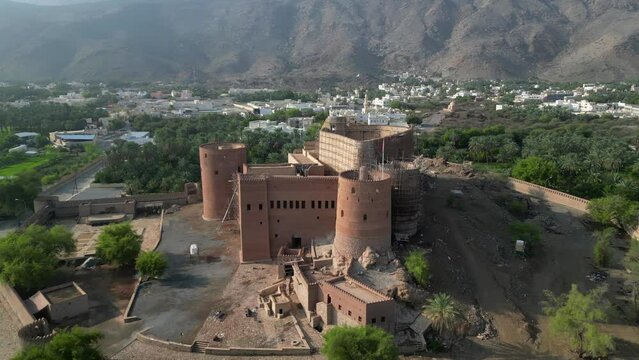 Rustaq fort in the middle of the city