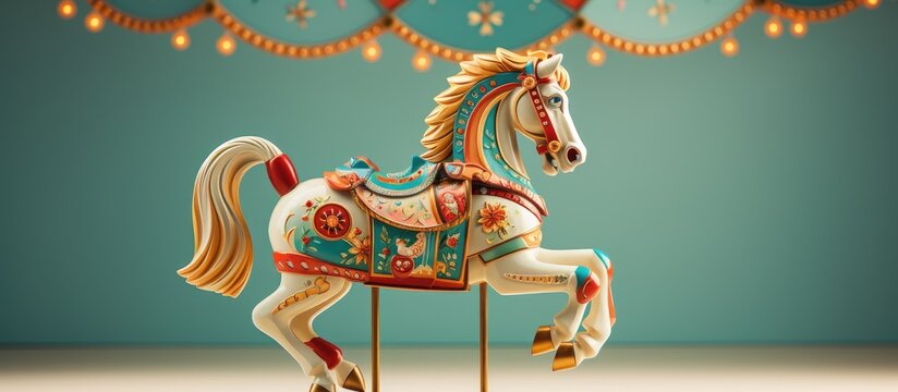 Children's carousel horse.
