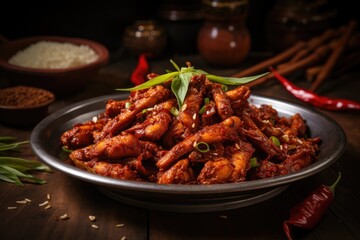 Chilli chicken dry is a popular indo-chinese dish of chicken