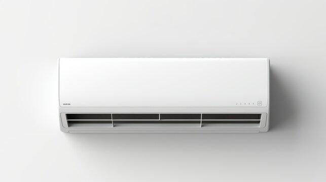 Air conditioner embed on wall of living room.