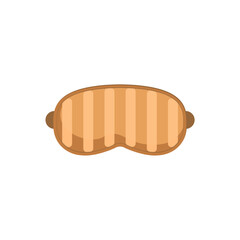 mask sleep icon cartoon isolated