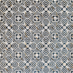 decorative geometric 3d structure background pattern, digital ceramic tile, interior wall texture.