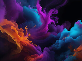 Obraz premium Artistic Smoke Colors splash Background