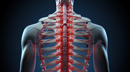 The concept of the treatment of the spine. - obrazy, fototapety, plakaty