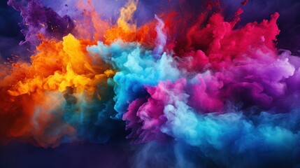 Abstract Powder Explosion