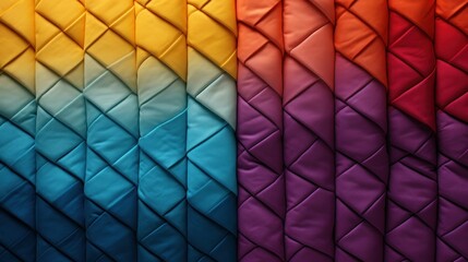 Abstract Quilted Fabric Texture Background