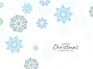 Merry Christmas cultural festival beautiful snowflakes background
