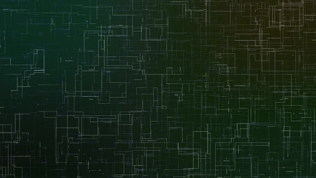 Network circut technology line animated background