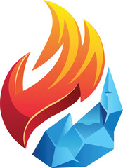 Fire & Ice vector art