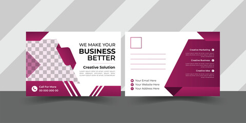 Fototapeta premium Business Post Card Design 