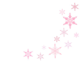 雪の結晶の背景フレーム