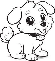 coloring page dog