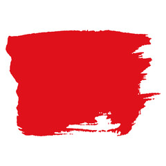 red ink paint brush stroke