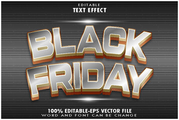 Black Friday Editable Text Effect Transform Emboss Gradient Style