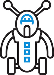 Robot Character Icon
