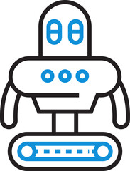 Robot Character Icon
